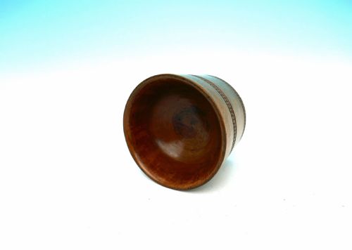 ANTIQUE EARLY 19THC TREEN SYCAMORE TURNED SALT WITH HOBNAIL DECORATION ENGLISH C180020 - ADDITIONAL PHOTO 4