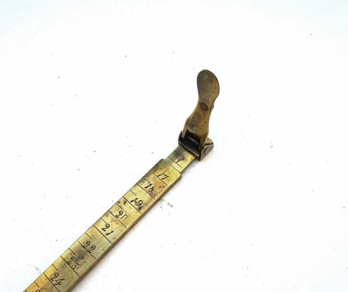 ANTIQUE METALWARE 18THC BRASS CHILD'S FOOT RULE ENGLISH C1780C1800 - ADDITIONAL PHOTO 2