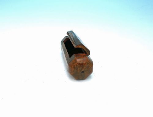 ANTIQUE 19THC TREEN BURR AMBOYNA TORTOISESHELL OCTAGONAL SNUFF BOX ENGLISH FRENCH C184060 - ADDITIONAL PHOTO 1