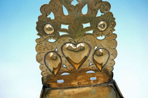 LATE 17TH 18THC EARLY METALWARE BRASS DECORATIVE WALL SCONCE DUTCH C1680C1720 - ADDITIONAL PHOTO 1