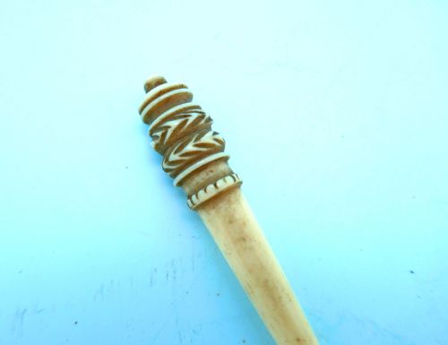 ANTIQUE COLLECTABLES 19THC MARINE IVORY SAILORS NETTING FID YORKSHIRE C184060 - ADDITIONAL PHOTO 1
