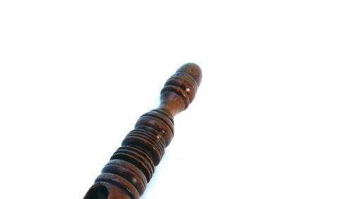 ANTIQUE 19THC TREEN FRUITWOOD RING TURNED APPLE CORER ENGLISH C180020 - ADDITIONAL PHOTO 3