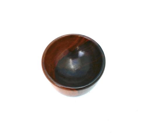 ANTIQUE TREEN 19THC LIGNUM VITAE WOOL BOWL ENGLISH C186080 - ADDITIONAL PHOTO 1