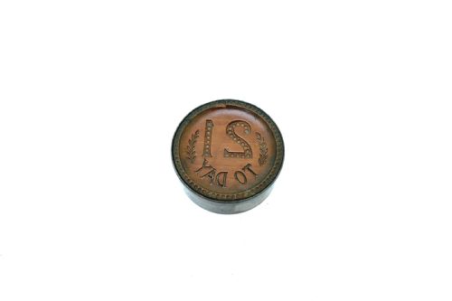 antique treen 19thc biscuit cake mould carved 21 to day english c186080 - CATEGORY: ANTIQUE MISCELLANEOUS - DATED 19TH CENTURY
