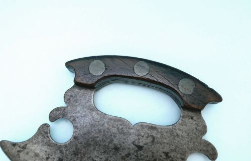 ANTIQUE METALWARE 19THC HERB CHOPPER WITH SHAPED BLADE HANDLE ENGLISH C180020 - ADDITIONAL PHOTO 2
