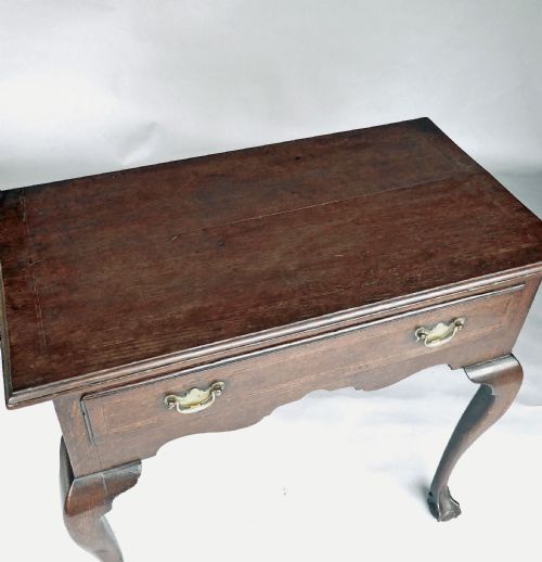 ANTIQUE 18THC COUNTRY OAK FURNITURE SIDE TABLE ON BALL CLAW FEET ENGLISH C174050 - ADDITIONAL PHOTO 1