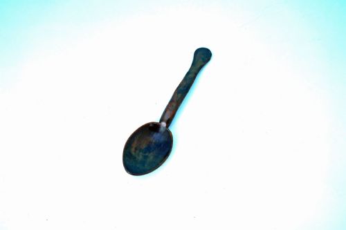 antique treen 19thc fruitwood carved welsh broth spoon c182040 - CATEGORY: ANTIQUE METAL - DATED 19TH CENTURY