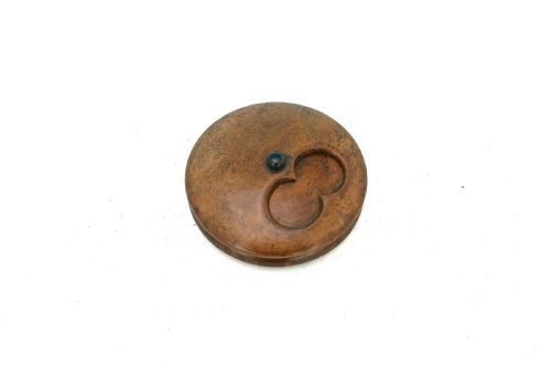 antique 19thc treen burr birch misers snuff box english c184060 - CATEGORY: ANTIQUE BOXES - DATED 19TH CENTURY