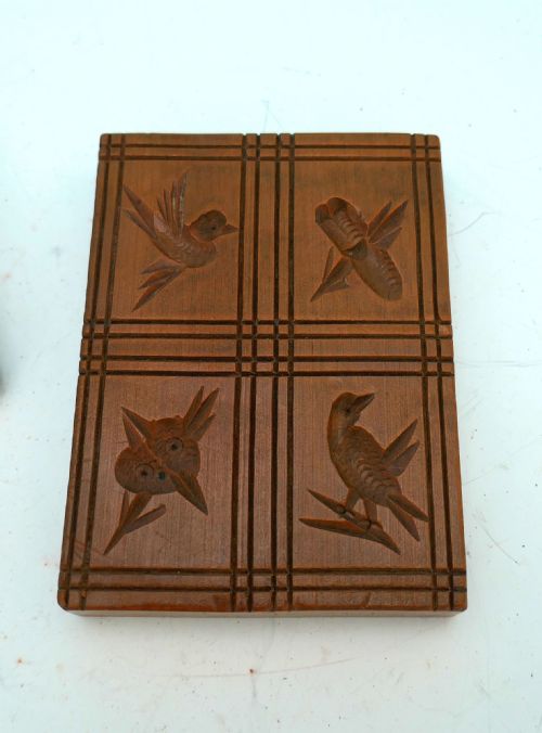antique treen 19thc carved fruitwood springerle biscuit mould german dutch c184060 - CATEGORY: ANTIQUE MISCELLANEOUS - DATED 19TH CENTURY