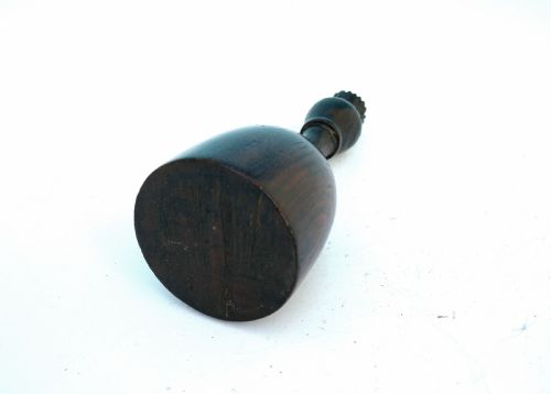 ANTIQUE TREEN 19THC MALLET TYPE PAPERWEIGHT WITH THISTLE FINIAL SCOTTISH C184060 - ADDITIONAL PHOTO 2