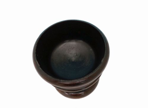 18TH19THC ANTIQUE LABURNUM TREEN TURNED MASTER SALT ON RAISED BASE SCOTTISH C1780C1820 - ADDITIONAL PHOTO 3