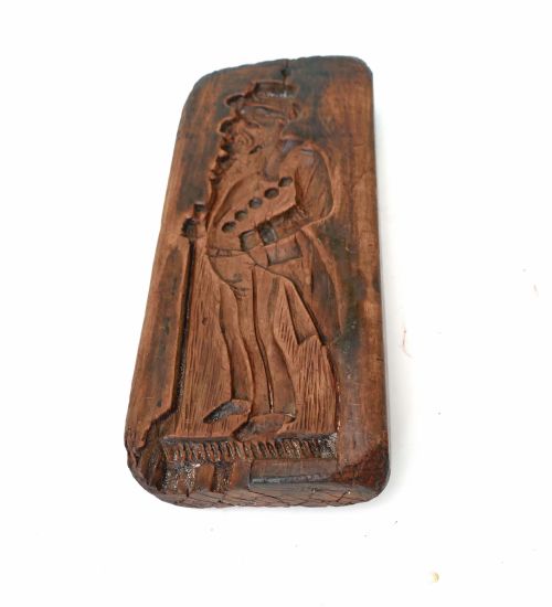 ANTIQUE TREEN 19THC SYCAMORE DOUBLE SIDED GINGERBREAD MOULD DUTCH C184060 - ADDITIONAL PHOTO 2