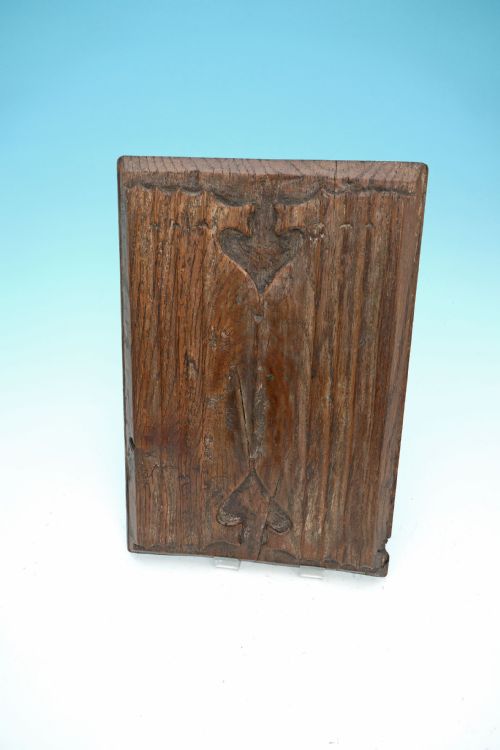 antique carvings 16thc tudor oak linenfold panel with heart decoration english c150010 - CATEGORY: ANTIQUE MISCELLANEOUS - DATED 16TH CENTURY