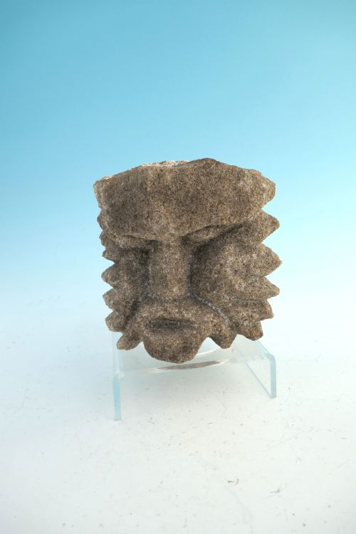 15thc 16thc sandstone head the green man english c1450c1500 - CATEGORY: ANTIQUE MISCELLANEOUS - DATED 16TH CENTURY