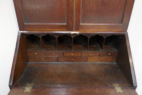 ANTIQUE 18THC COUNTRY OAK FURNITURE BUREAU BOOKCASE OF SMALL SIZE ENGLISH C175070 - ADDITIONAL PHOTO 4