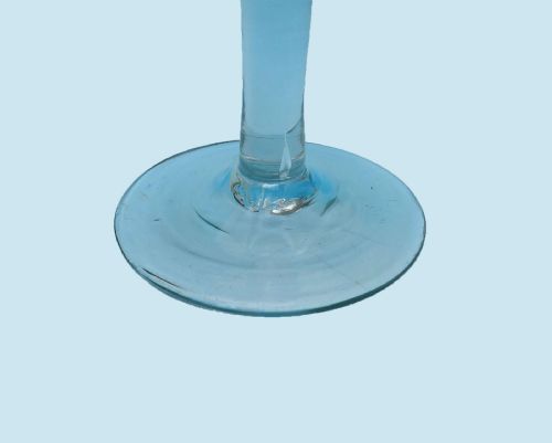 ANTIQUE MID 18THC BELL SHAPED TAVERN WINE GLASS WITH TEAR DROP ENGLISH C175070 - ADDITIONAL PHOTO 2