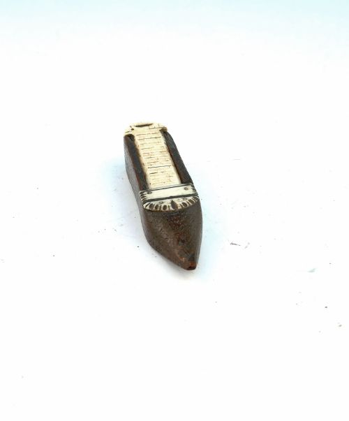 ANTIQUE TREEN 19THC FRUITWOOD BONE SHOE DICE ENGLISH C181520 - ADDITIONAL PHOTO 5