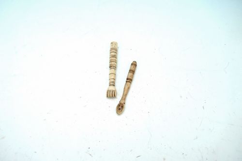 19thc antique bone hand pipe tamper 19thc bone snuff spoon english c180020 - CATEGORY: ANTIQUE MISCELLANEOUS - DATED 19TH CENTURY