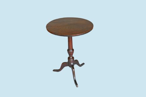 antique 18thc country furniture oak elm tripod table english c176070 - CATEGORY: ANTIQUE TABLES - DATED 18TH CENTURY