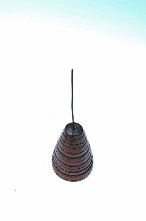 antique 19thc office paperbill spike on turned yew wood base english c188090 - CATEGORY: ANTIQUE MISCELLANEOUS - DATED 19TH CENTURY
