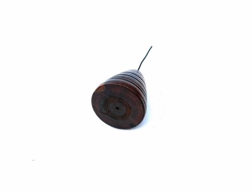 ANTIQUE 19THC OFFICE PAPERBILL SPIKE ON TURNED YEW WOOD BASE ENGLISH C188090 - ADDITIONAL PHOTO 2