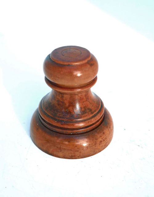 antique treen 19thc boxwood agate turned watchmaker's oil pot english c187090 - CATEGORY: ANTIQUE MISCELLANEOUS - DATED 19TH CENTURY