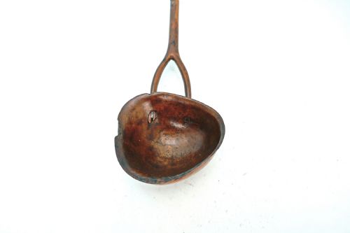 ANTIQUE TREEN 19THC BURR BIRCH WOODEN TODDY LADLE SCOTTISH C182040 - ADDITIONAL PHOTO 1