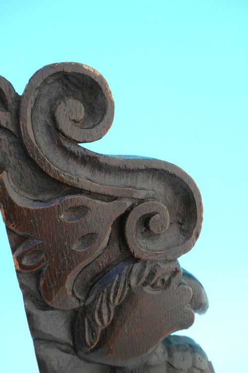 17THC OAK COUNTRY CHAIR CRESTING RAIL CARVED WITH A DODO BIRD ENGLISH C164060 - ADDITIONAL PHOTO 2