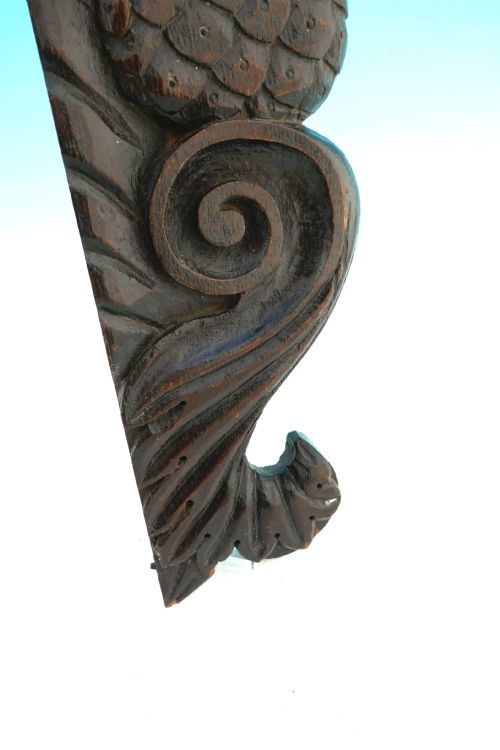 17THC OAK COUNTRY CHAIR CRESTING RAIL CARVED WITH A DODO BIRD ENGLISH C164060 - ADDITIONAL PHOTO 3