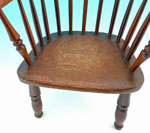 ANTIQUE 19THC COUNTRY FURNITURE WINDSOR STICK BACK CHILD'S CHAIR ENGLISH LINCS C184060 - ADDITIONAL PHOTO 1