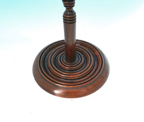 ANTIQUE 19THC TREEN MAHOGANY TURNED WIG STAND ENGLISH C182040 - ADDITIONAL PHOTO 1