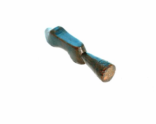 ANTIQUE TREEN 19THC FRUITWOOD SHOE PIPE TAMPER WITH HEART SHAPED HEEL ENGLISH C184060 - ADDITIONAL PHOTO 4