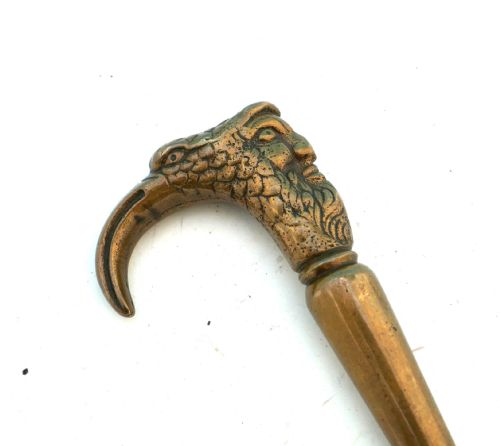 18THC 19THC ANTIQUE METALWARE BRASS RUG PRODDER HOOK ENGLISH C1780C1820 - ADDITIONAL PHOTO 2