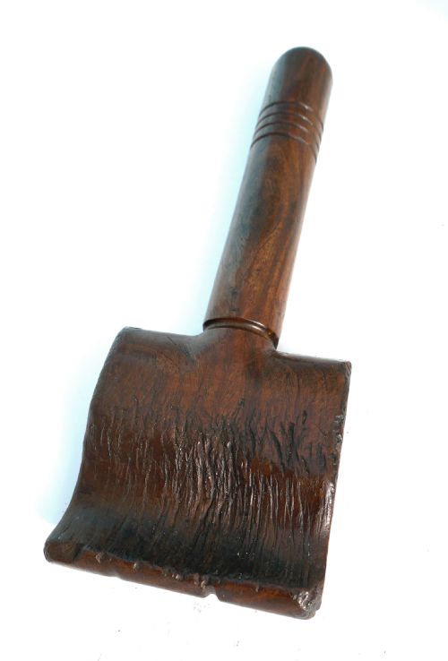 antique 19thc treen sailors lignum vitae serving mallet english c182040 - CATEGORY: ANTIQUE MISCELLANEOUS - DATED 19TH CENTURY