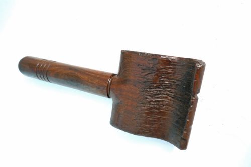 ANTIQUE 19THC TREEN SAILORS LIGNUM VITAE SERVING MALLET ENGLISH C182040 - ADDITIONAL PHOTO 1