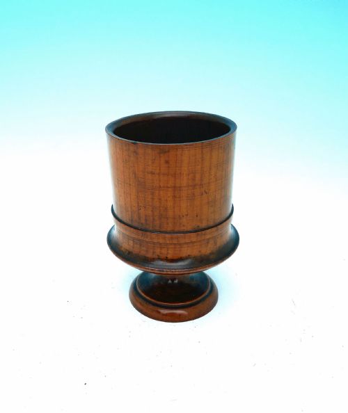 antique treen early 19thc turned fruitwood drinking goblet english c180020 - CATEGORY: ANTIQUE MISCELLANEOUS - DATED 19TH CENTURY