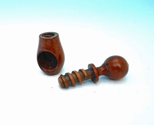 ANTIQUE TREEN 19THC BURR BOXWOOD POCKET NUTCRACKER FRENCH C180020 - ADDITIONAL PHOTO 2