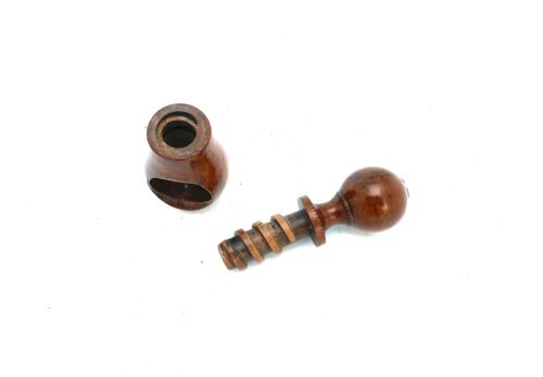 ANTIQUE TREEN 19THC BURR BOXWOOD POCKET NUTCRACKER FRENCH C180020 - ADDITIONAL PHOTO 3