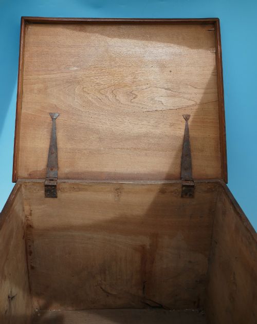 ANTIQUE COUNTRY FURNITURE 18THC FIGURED ELM CLOSE STOOL ENGLISH C176080 - ADDITIONAL PHOTO 2