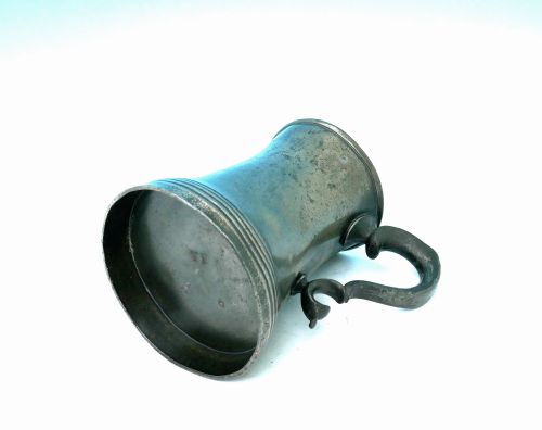ANTIQUE EARLY PEWTER 19THC PINT MUG BY JOSEPH AUSTEN IRISH CORK C182833 - ADDITIONAL PHOTO 4