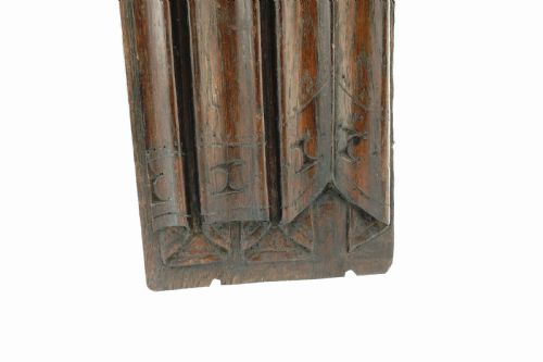 ANTIQUE EARLY CARVINGS 16THC OAK CARVED LINENFOLD PANEL ENGLISH C154060 - ADDITIONAL PHOTO 2