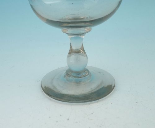 EARLY 19THC LARGE GLASS SHAPED RUMMER WITH BASAL FLUTED BOWL ENGLISH C180020 - ADDITIONAL PHOTO 1