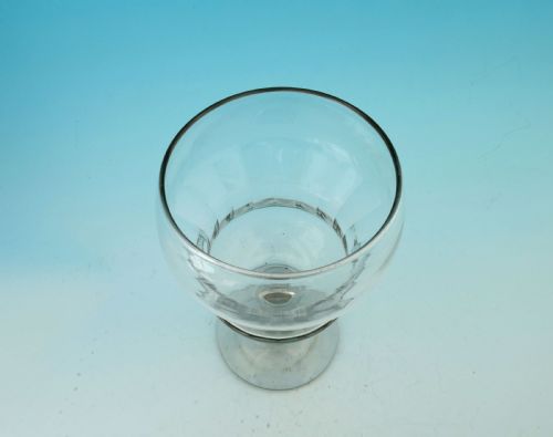 EARLY 19THC LARGE GLASS SHAPED RUMMER WITH BASAL FLUTED BOWL ENGLISH C180020 - ADDITIONAL PHOTO 3