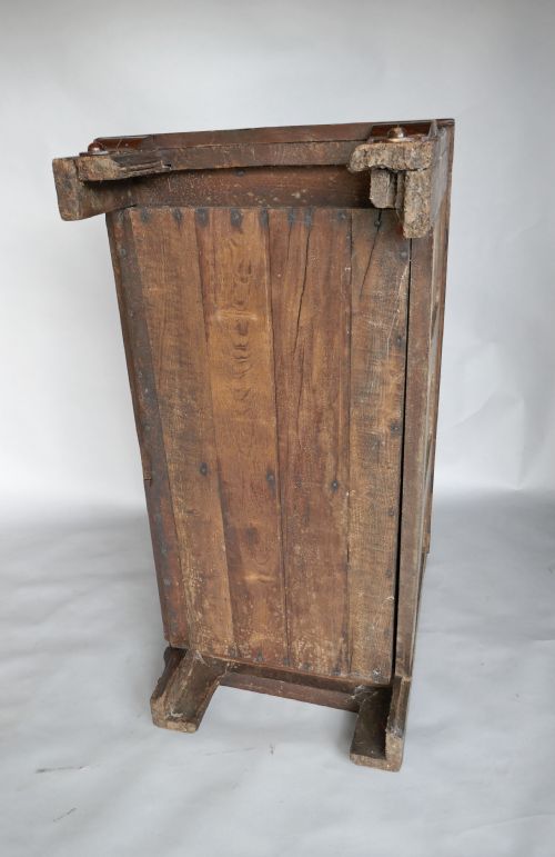 17THC OAK FURNITURE MULE CHEST WITH SPLIT BALUSTER APPLIQUES ENGLISH C166080 - ADDITIONAL PHOTO 8
