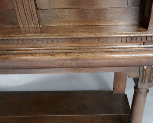 ANTIQUE PERIOD FURNITURE 17THC CHARLES 1 OAK LIVERY CUPBOARD ENGLISH C162030 - ADDITIONAL PHOTO 5