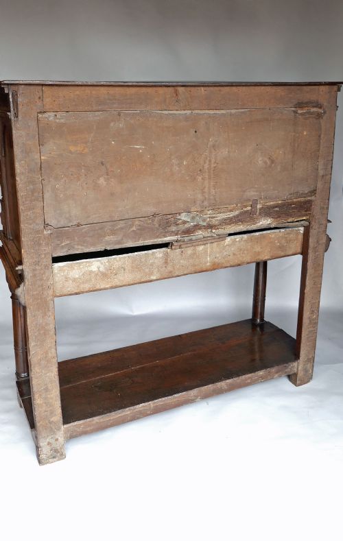 ANTIQUE PERIOD FURNITURE 17THC CHARLES 1 OAK LIVERY CUPBOARD ENGLISH C162030 - ADDITIONAL PHOTO 8