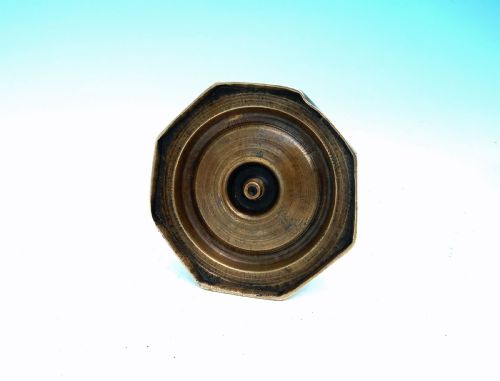 ANTIQUE METALWARE 17THC BRASS SINGLE CANDLESTICK ON OCTAGONAL BASE SPANISH C167080 - ADDITIONAL PHOTO 1