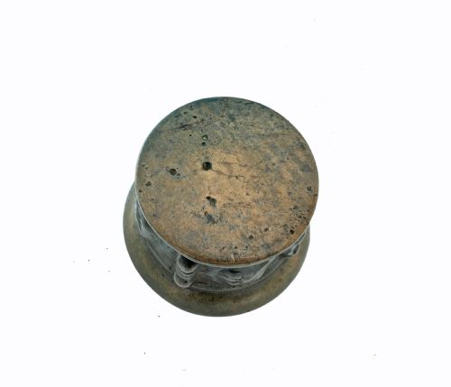 ANTIQUE METALWARE BRONZE MID 17THC CAST MORTAR SPANISH C164060 - ADDITIONAL PHOTO 3