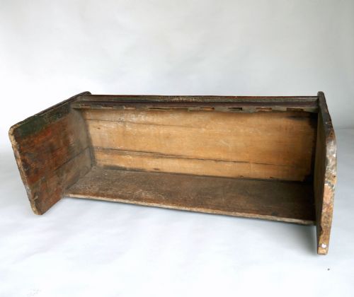 ANTIQUE COUNTRY FURNITURE 18THC PAINTED PINE CHICKEN COUP SETTLE ENGLISH C170020 - ADDITIONAL PHOTO 3