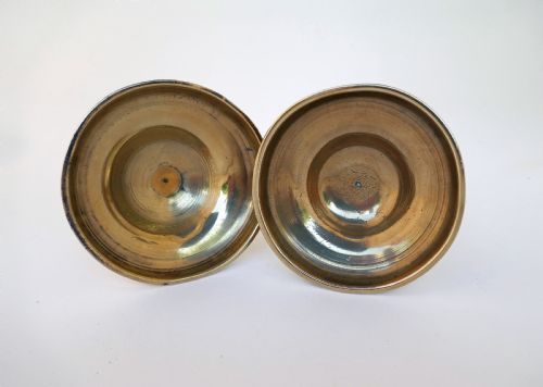 ANTIQUE METALWARE PAIR OF 18THC BRASS SIDE EJECTOR CANDLESTICKS ENGLISH C173040 - ADDITIONAL PHOTO 3